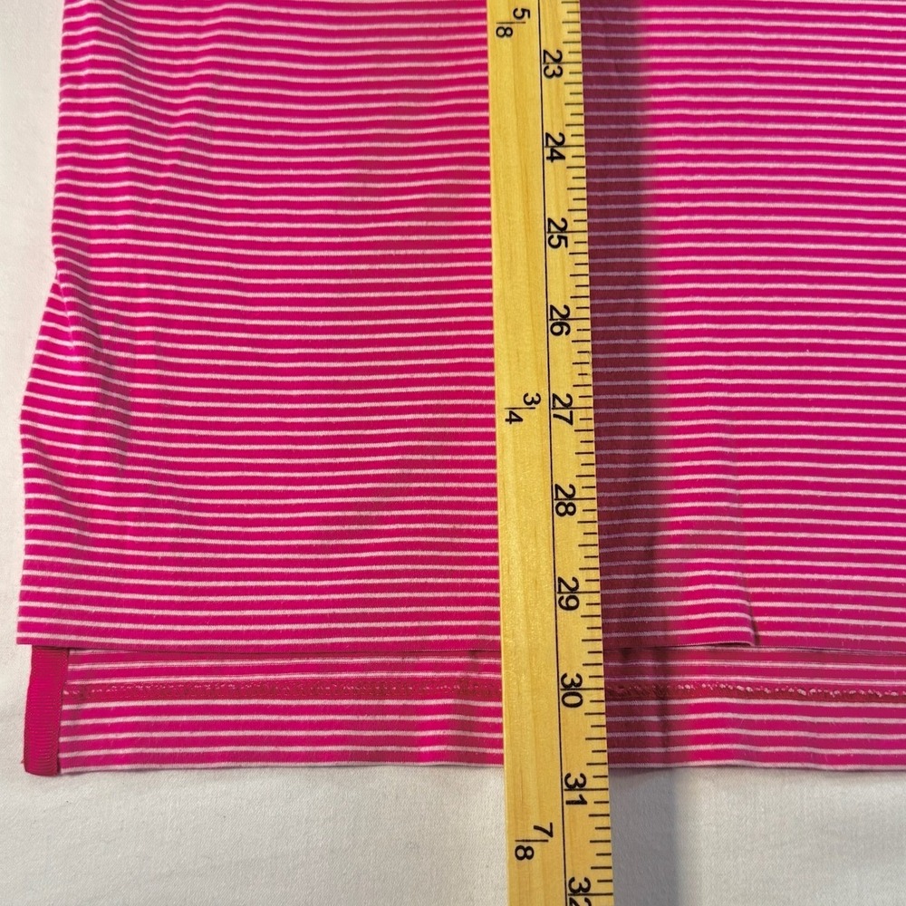 Polo Golf Ralph Lauren Pink White Striped Pima Cotton Polo Shirt Mens XL - Picture 8 of 8